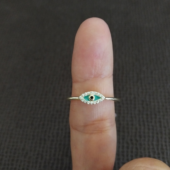 isabella m. Dainty Evil😈 Eye👁️ Ring - Sz 9 - Picture 4 of 15